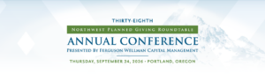 Thirty-eighth NWPGRT Annual Conference, Thursday September 24, 2026