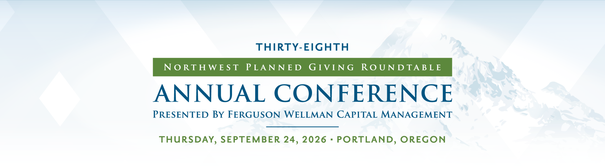Thirty-eighth NWPGRT Annual Conference, Thursday September 24, 2026